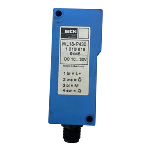SICK Sensor Lichttaster WL18-P430 1010818 10–30V DC Reflexionslichtschranke