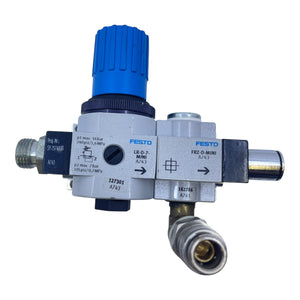 Festo Wartungseinheit LR-D-7-MINI + FRZ-D-MINI Druckregler für die Industrie