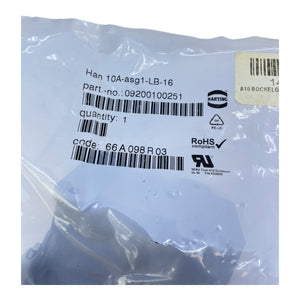 Harting Sockelgehäuse HAN 10A-asg1-LB-16 09200100251 Sockelgehäuse von Harting