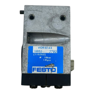 Festo Anschlussblock VIGM-03-4,0 18652  Anschlussblock von Festo für Industrie
