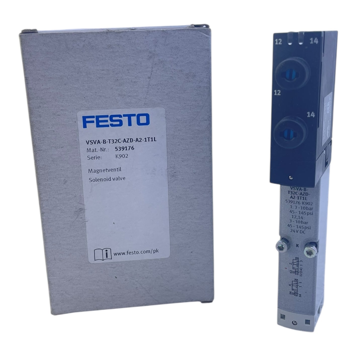 Festo VSVA-B-T32C-AZD-A2-1T1L Magnetventil 24V DC 539176 – Neu & OVP - Industrie