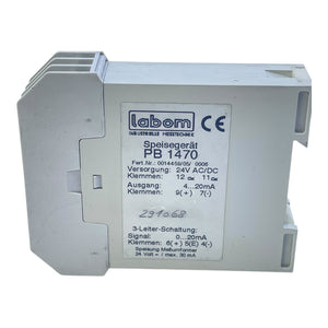 Labom Speisegerät PB1470 24V AC/DC für industriellen Einsatz Speisegerät