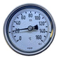 VDO Bimetall Thermometer 0–160°C DIN Kl.1 Einsteckfühler Edelstahl Industrie