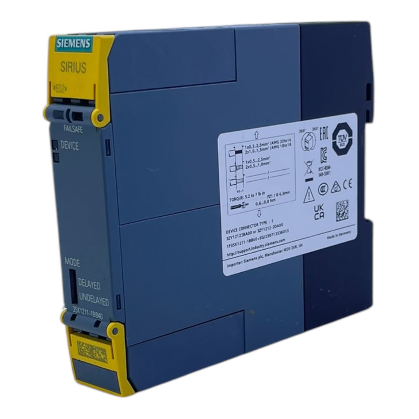Siemens 3SK1211-1BB40 Sicherheitsschaltgerät für industriellen Einsatz