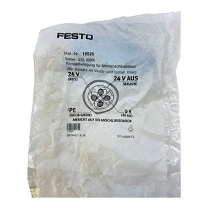Festo Netzanschlussdose NTSD-GD-13,5 18526  für Ventilinsel VE: 8 stk