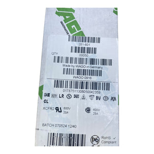 Wago 281-601 2-Leiter-Durchgangsklemme 800V 32A VE: 16stk Wago 281-601 800V 32A