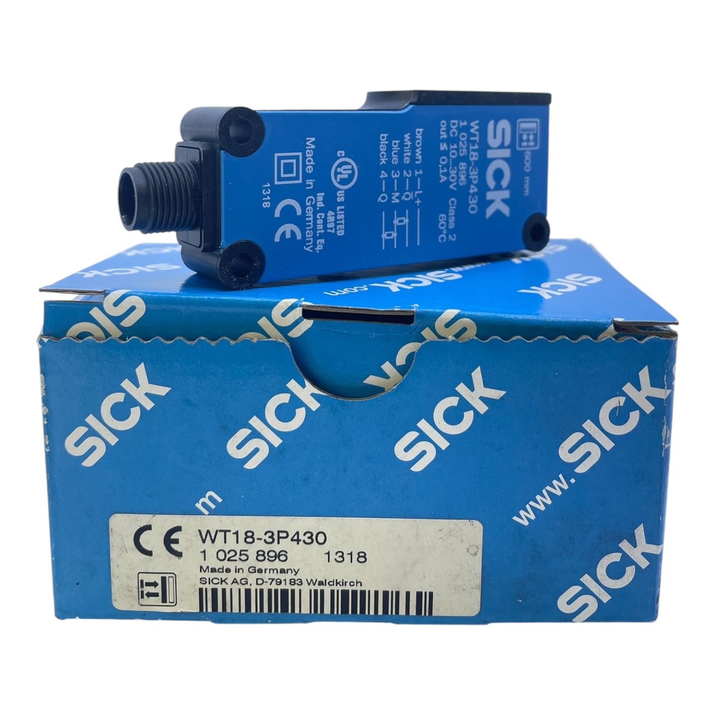 Sick Lichttaster Reflexionslichtschranke WT18-3P430 1025896 für Industrie
