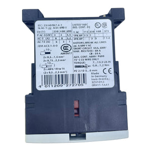 Siemens Leistungsschütz 24V 3RT1016-1BB41 Siemens für die Industrie vorgesehen