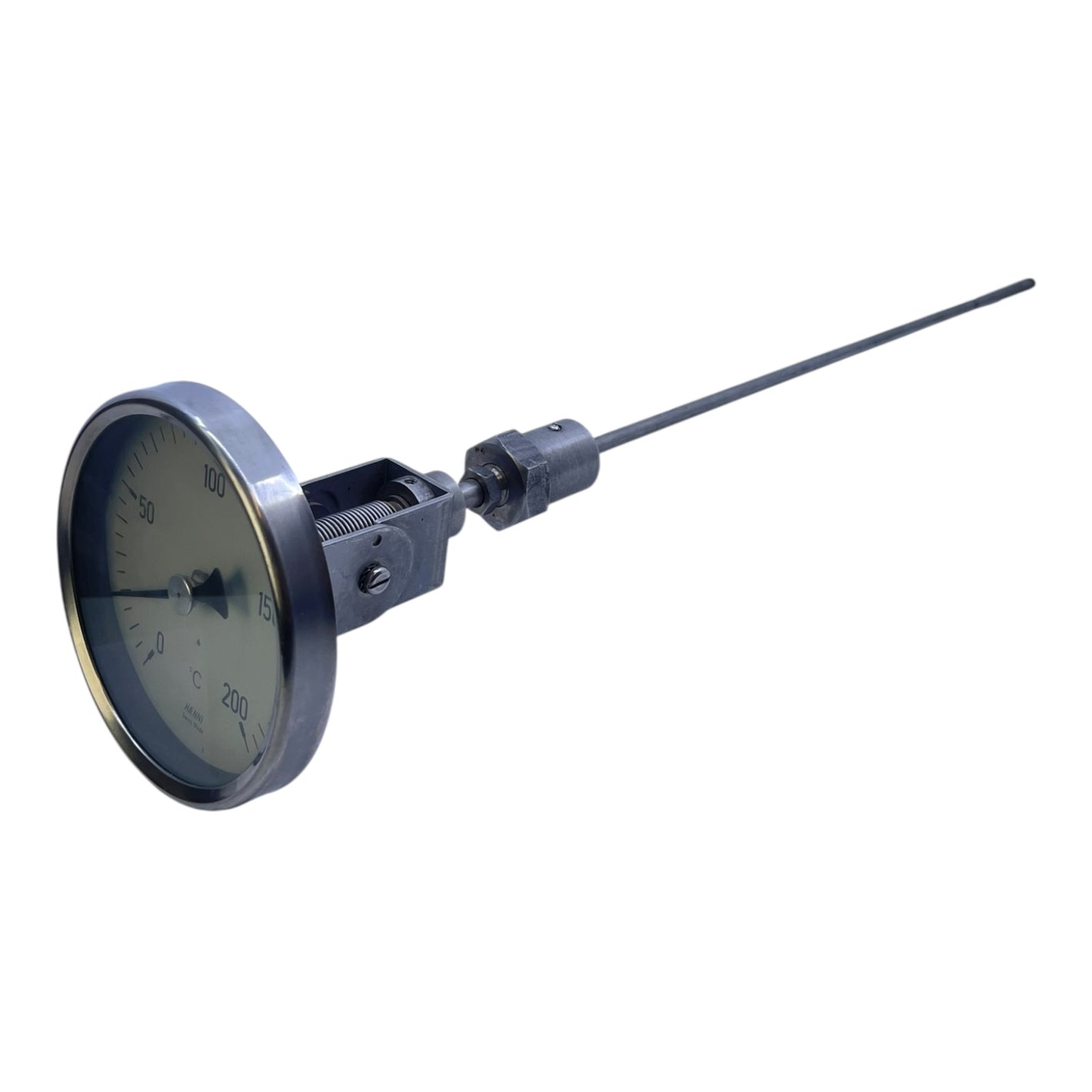 Haenni Bimetall-Thermometer 0–200°C Edelstahl-Fühler Bimetall-Thermometer
