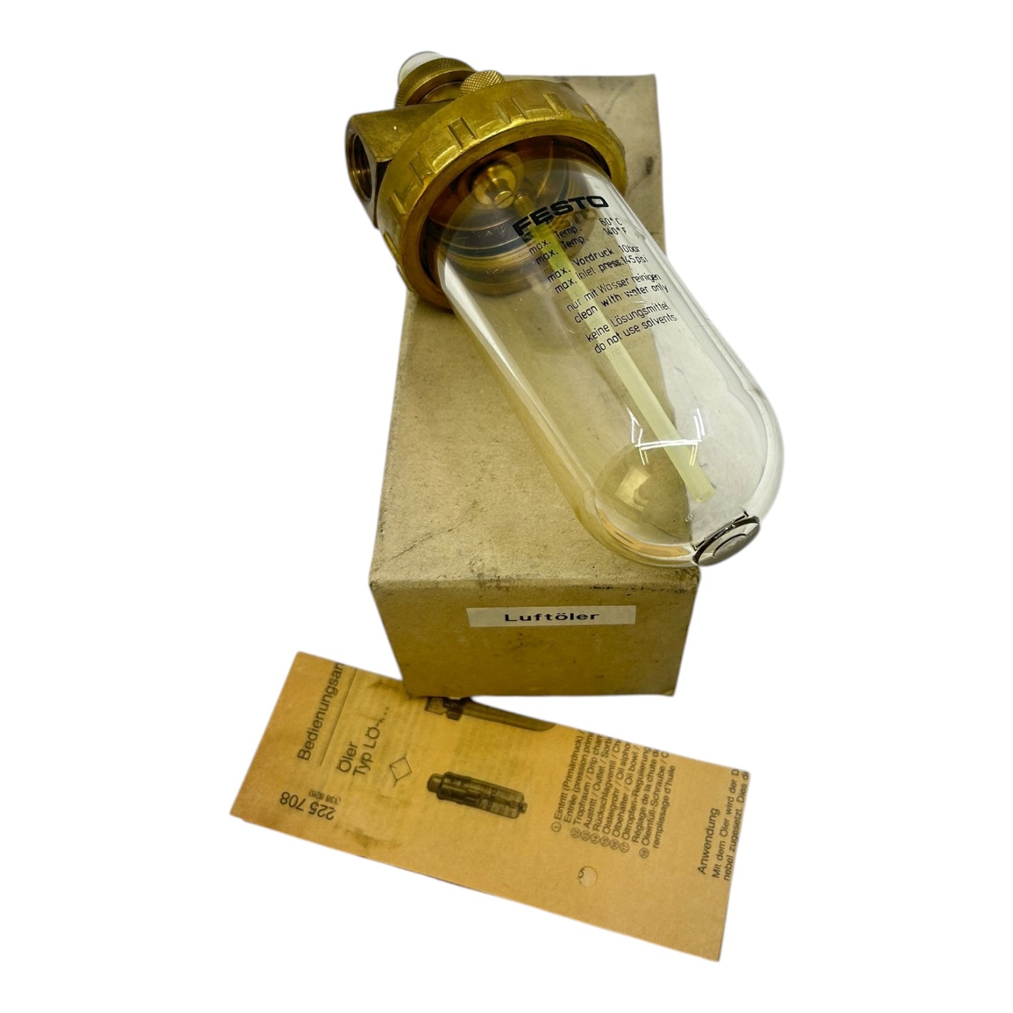 Festo LOE-1/2-B 10572 Öler für industriellen Einsatz max.10 bar/145 psi