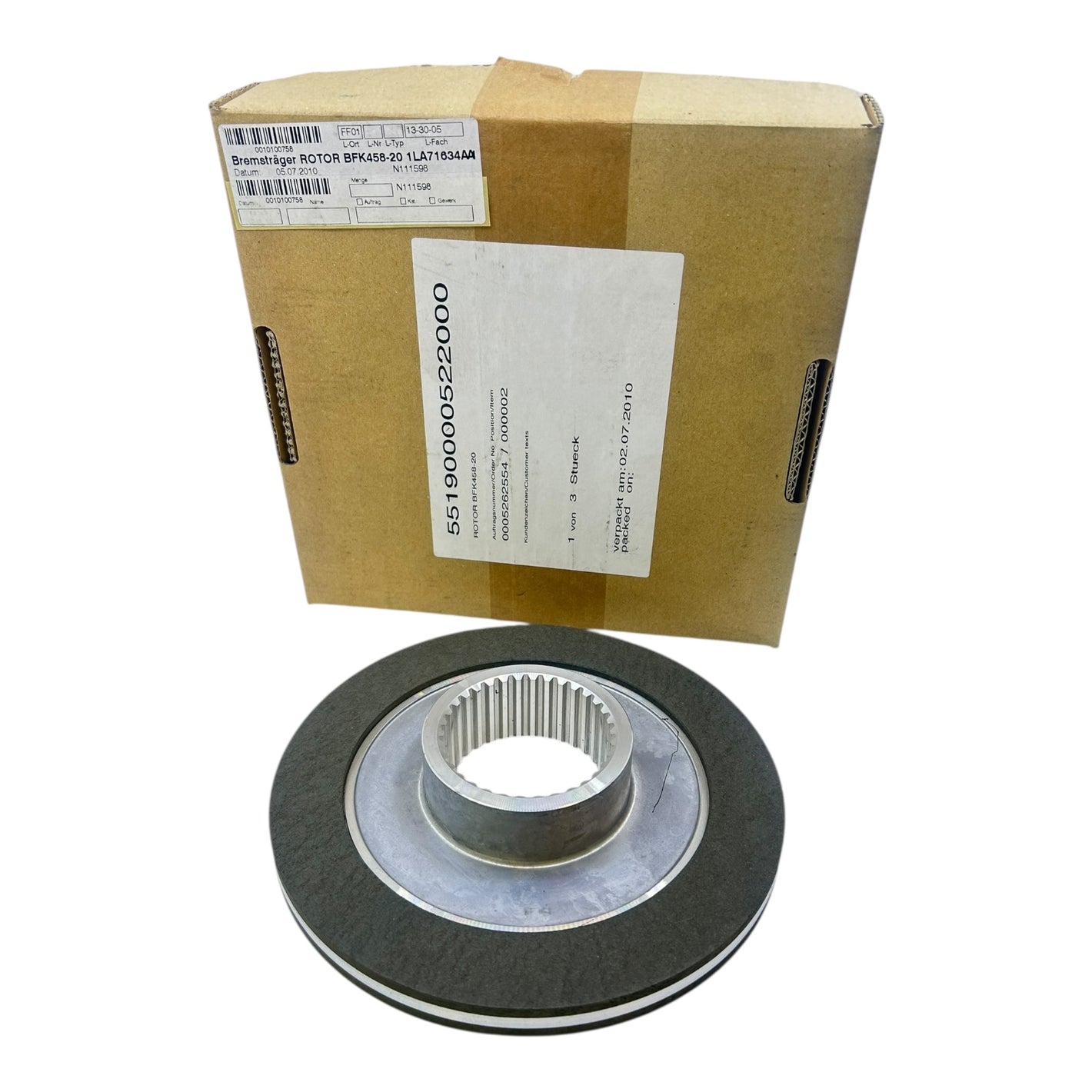 Intorq Bremsträger ROTOR BFK458-20 1LA71634AA 55190000522000 Industrie Einsatz