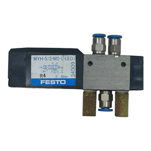 Festo Magnetventil Pneumatikventil MYH-5/2-M5-L-LED 34309 2–8 bar 5/2 Wege