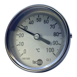 Tecsis 0–100°C Thermometer Bimetall Edelstahl 1105173351 Industrie