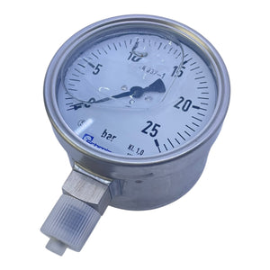 Schmierer Manometer 0-25bar 316L für industriellen Einsatz Manometer
