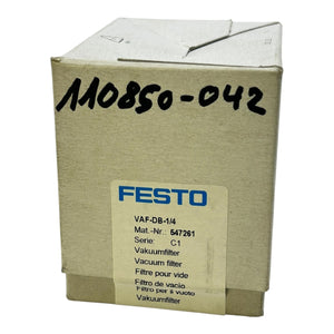 Festo Vakuumfilter VAF-DB-1/4 Serie C1 547261 für pneumatische Anwendungen