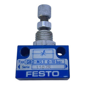 Festo Drosselventil Pneumatikventil GRO-M5 1187R | Pneumatikventil von Festo