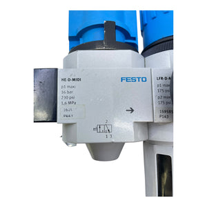 Festo Wartungseinheit Druckregler HE-D-MIDI LFR-D-MIDI-A  HEE-D-MIDI-24  HEL-D-MIDI
