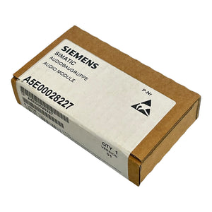 Siemens SIMATIC Audiobaugruppe Audio Modul A5E00028227