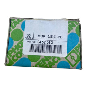 Phoenix Contact Reihenklemme MBK 5/E-Z-PE 4mm² VDE0611/3 VE:10Stk