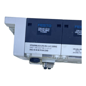 Festo Ventilinsel Ventilblock CPX-FEC-1-IE 529041 + CPX-AB-4-M12-5