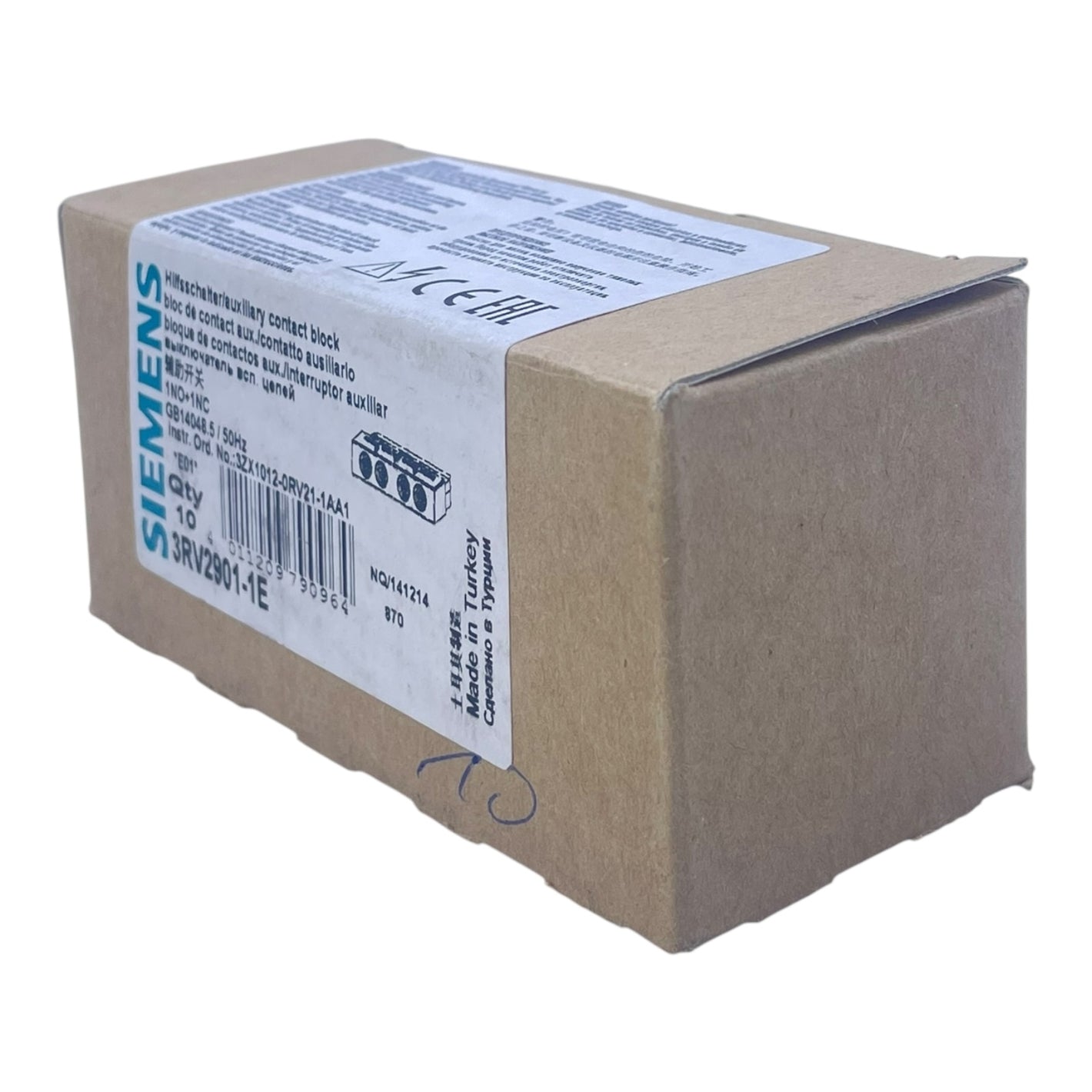 Siemens Hilfsschalter 3RV2901-1E C300/R300 2,5A für 3RV2 VE: 10 stk