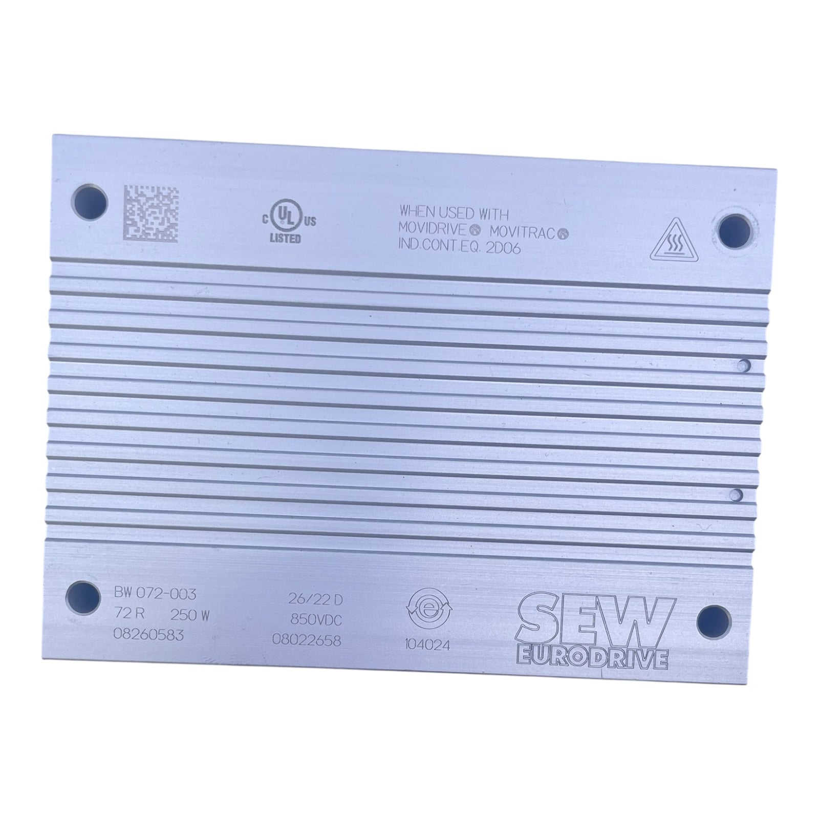 Sew Eurodrive BW072-005 Widerstand Sach-nr. 8260605 72ohm 500w Online Shop Sew Eurodrive BW072-005 Widerstand Sach-nr. 8260605 72ohm 500w Online Shop