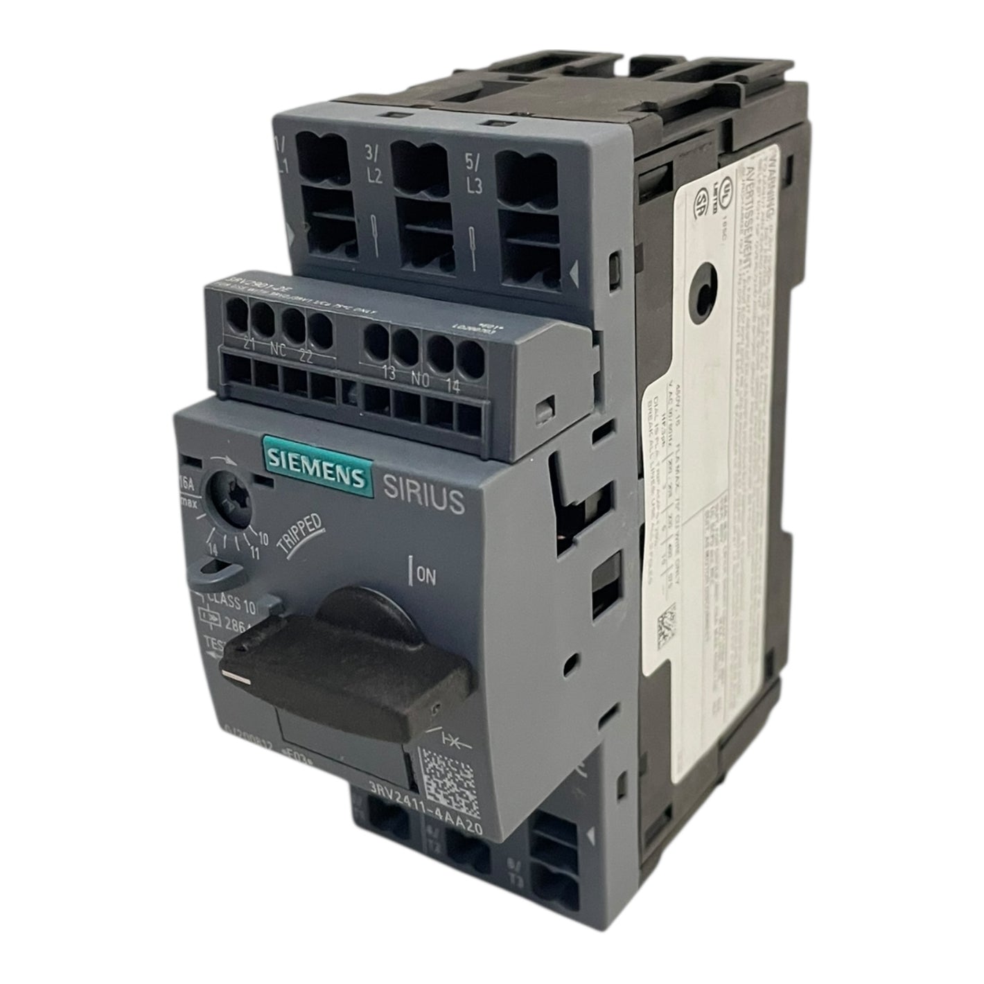 Siemens Leistungsschalter Baugröße S00 für den Trafoschutz 10.16A  3RV2411-4AA20