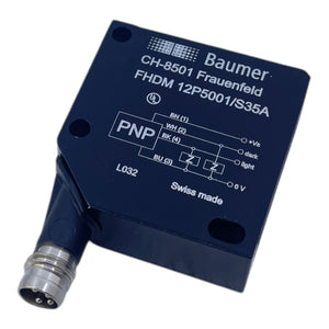 Baumer FHDM 12P5001/S35A Kubisch Optischer Sensor Baumer FHDM 12P5001/S35ABaumer