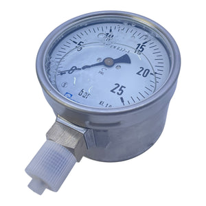 Schmierer Manometer 0-25bar 316L für industriellen Einsatz Manometer