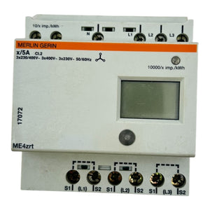 Merlin Gerin Stromzähler ME4zrt 3x230/400V 5A Energiezähler LCD Hutschiene