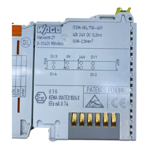 WAGO 750-403 Feldbusklemme 4DI 24V DC Digitaleingangsklemme