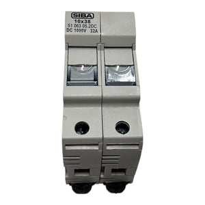 SIBA 5106305.2DC Sicherungshalter 2-polig 10x38mm 1000V DC 32A für Industrie