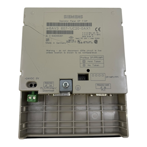 Siemens 6AV3607-1JC20-0AX1 Operator Panel OP7 Bedienpanel  industrieller Einsatz