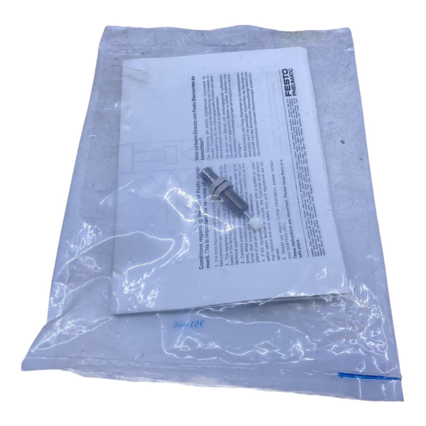 Festo YSR-5-5-C Stoßdämpfer Pneumatikdämpfer M5 5mm Hub 158981