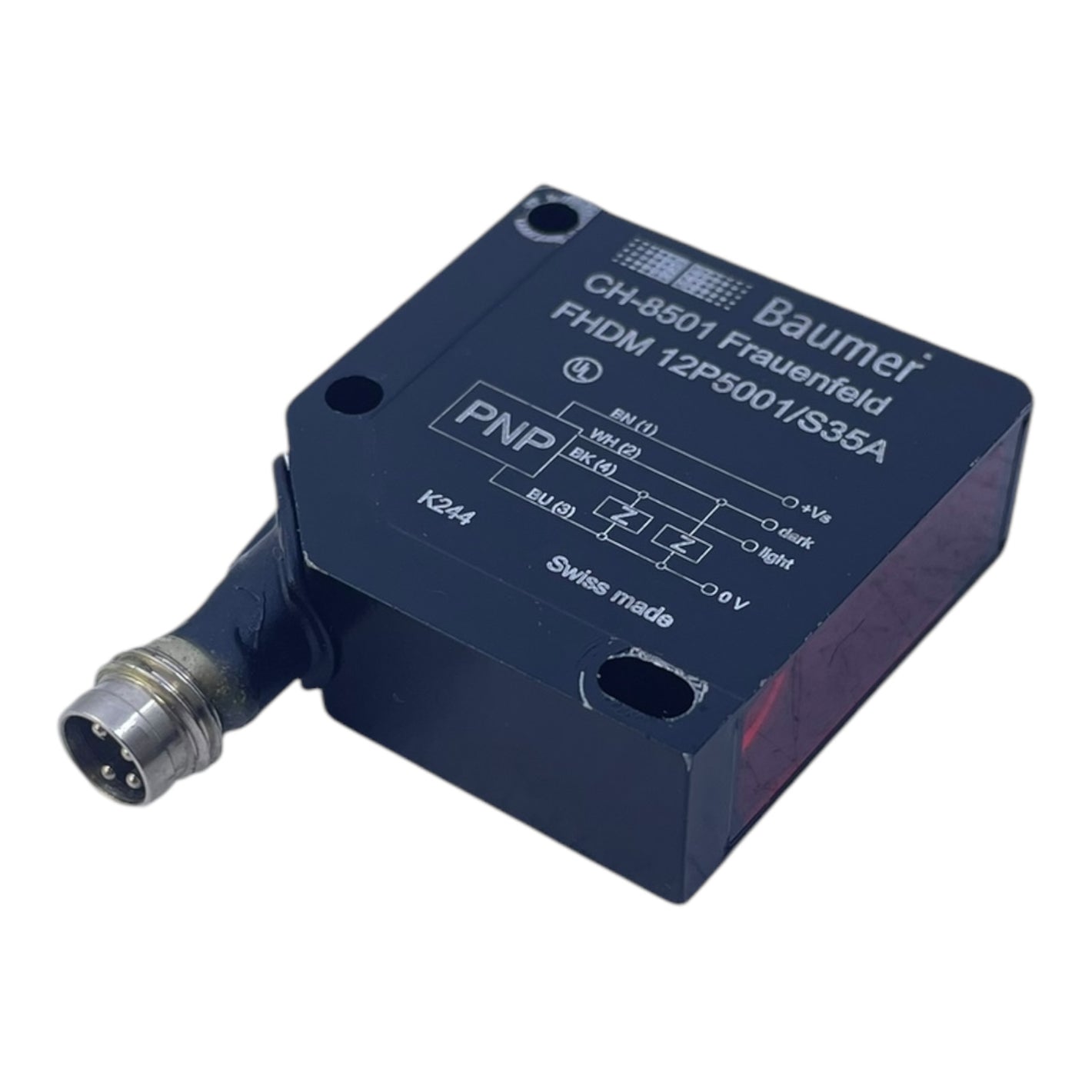Baumer FHDM 12P5001/S35A Cubic Optical Sensor Baumer FHDM 12P5001/S35ABaumer 