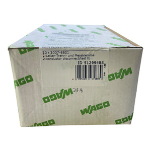 WAGO 2007-8821 2-Leiter-Trenn- und Messklemme 2-Conductor Disconnect/Test TB VE:20 Stk