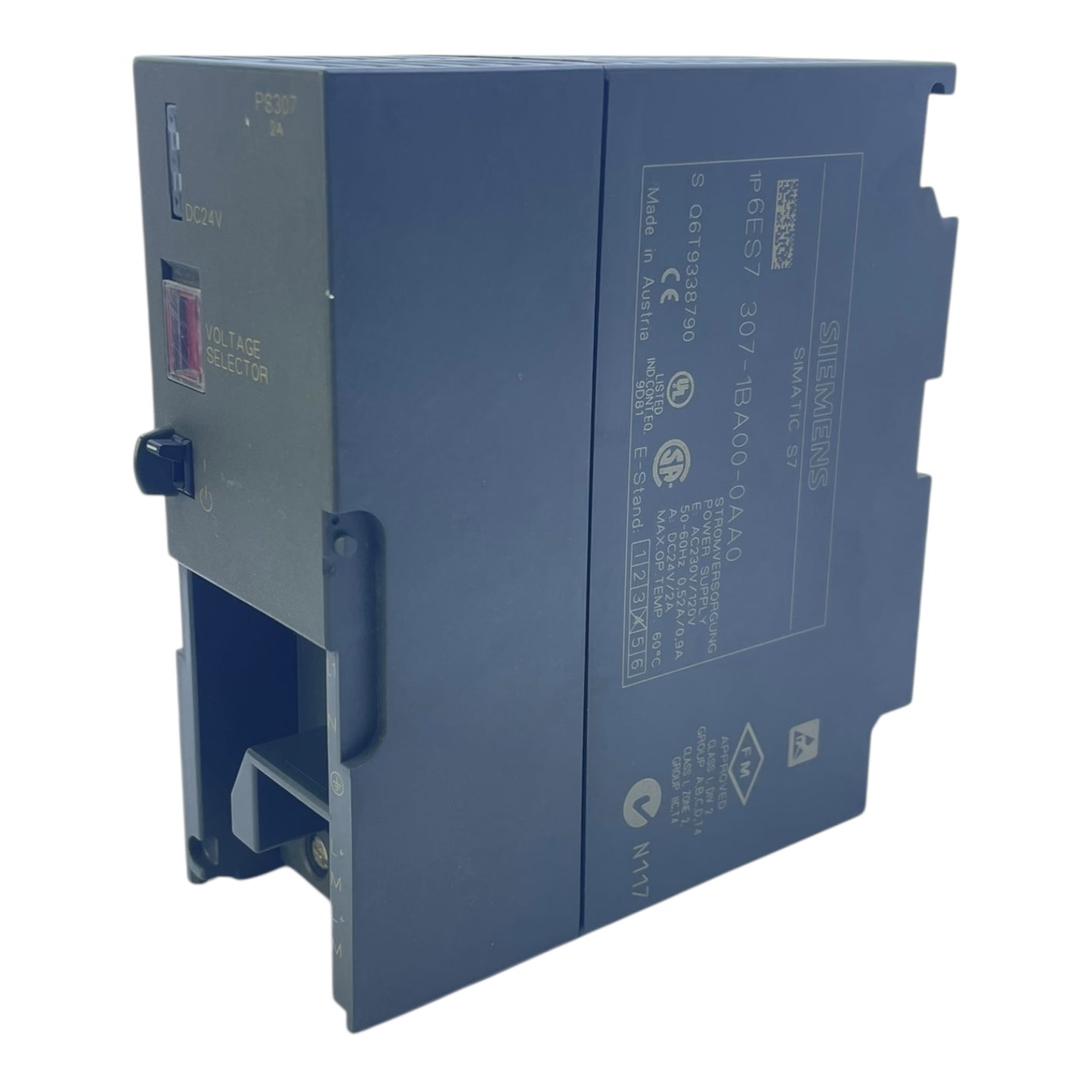 Siemens Stromversorgung Simatic S7 6ES7307-1BA00-0AA0 für industriellen Einsatz