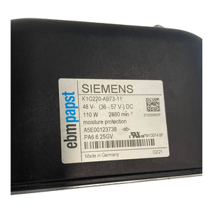 Siemens Radialventilator K1G220-AB73-11 48V DC 110W 2880 U/min Feuchtigkeitsschutz