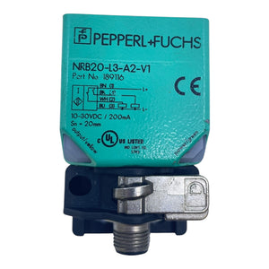 Pepperl+Fuchs NRB20-L3-A2-V1 Induktiver Sensor M30 20mm 10–30V DC