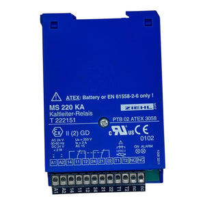 Ziehl Kaltleiterrelais 24V MS 220 KA T222151 PTC AC/DC ATEX Alarm Ex II(2)GD