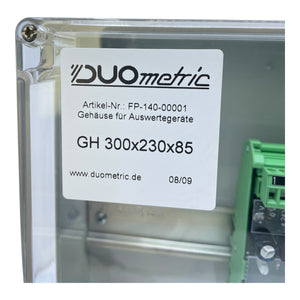 Duometric Gehäuse FP-140-00001 GH 300x230x85 mit Auswerteeinheit