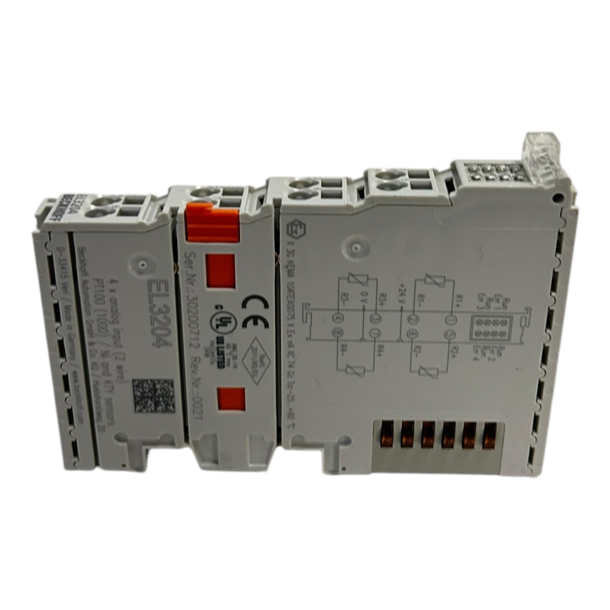 Beckhoff EL3124 EtherCAT Klemme, 4 Kanal Analog Eingang, unused Beckhoff EL3124 EtherCAT Klemme, 4 Kanal Analog Eingang, unused
