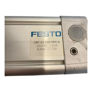 Festo DNC-63-100-PPV-A standard cylinder 163405 for industrial use