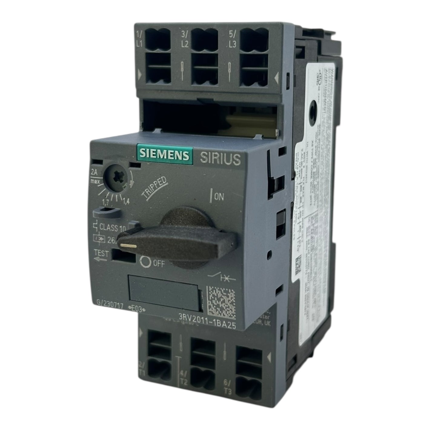 Siemens Motorschutzschalter SIRIUS 1,4–2 A 3RV2011-1BA25 3-polig