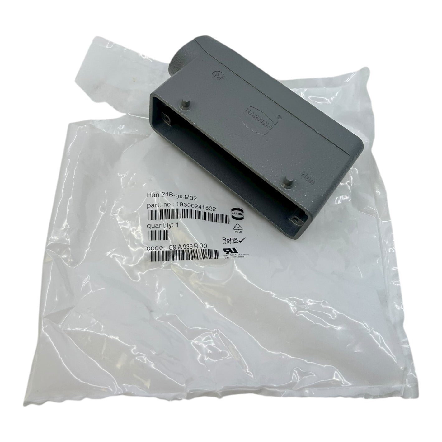 Harting Tüllengehäuse HAN24B-gs-M32 19300241522 Tüllengehäuse von Harting