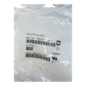 Harting Tüllengehäuse HAN24B-gs-M32 19300241522 Tüllengehäuse von Harting