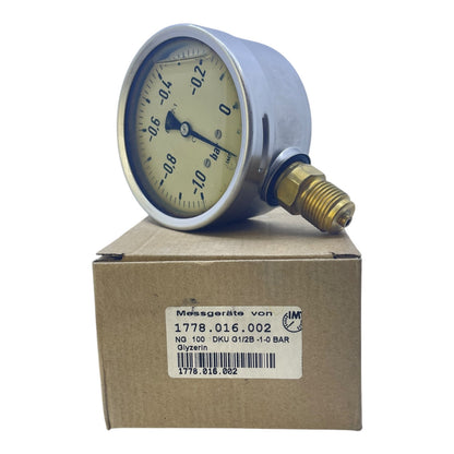 IMT Manometer Vakuum -1,0-0bar 1778.016.002 geeignet für die Industrie