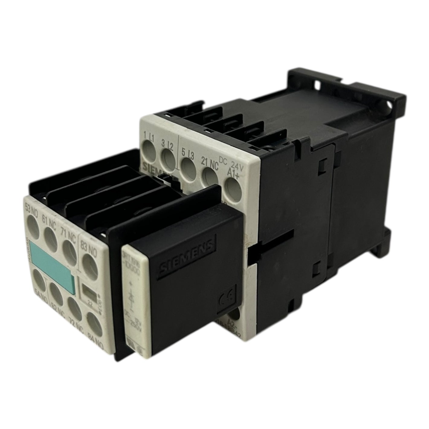 Siemens Leistungsschütz 24 V 3-polig Baugröße S00 3RT1016-1BB42 3RH1911-1FA22