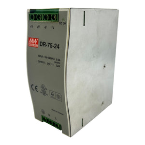 Mean Well Netzteil 24V DR-75-24 3,2A Schaltnetzteil DIN-Rail Mean Well Industrie
