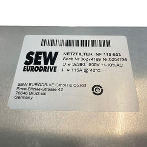 SEW Eurodrive Netzfilter NF115-503 115A 500V Schaffner FS21226-100-35 EMV-Filter